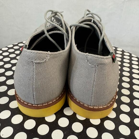 GH Bass Canvas Elly-2 Oxfords Shoes Gray Yellow Soles Women’s 7 M - Picture 5 of 7